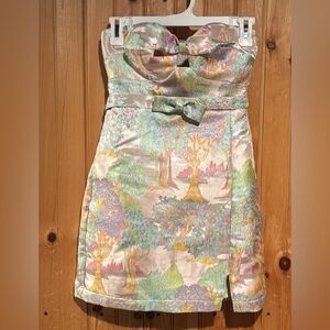 ANTHROPOLOGIE fairy mini strapless dress